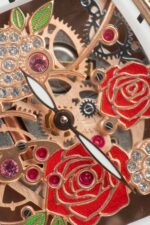 Franck Muller Replica Watch Vanguard V32 Skeleton Red Flower Dial 36mm - Image 10