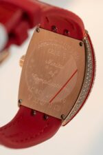 Franck Muller Replica Watch Vanguard V32 Skeleton Red Flower Dial 36mm - Image 15
