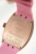 Franck Muller Replica Watches Vanguard V32 Skeleton Pink Flower Dial 36mm - Image 8