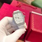 Franck Muller V32 Replica Watch Custom Diamonds Moissanite Hong Kong 36mm - Image 5