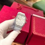 Franck Muller V32 Replica Watch Custom Diamonds Moissanite Hong Kong 36mm - Image 3