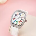Franck Muller V32 Custom Diamonds Moissanite Best Replica Watch 36mm
