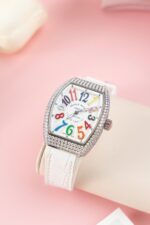 Franck Muller V32 Custom Diamonds Moissanite Best Replica Watch 36mm
