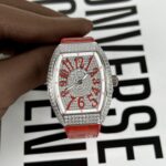 Franck Muller V32 Replica Watch Red Dial Rubber Strap ABF Factory 36mm - Image 2