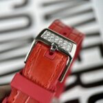 Franck Muller V32 Replica Watch Red Dial Rubber Strap ABF Factory 36mm - Image 6