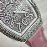 Franck Muller V32 Replica Watch Pink Rubber Strap ABF Factory 36mm - Image 4