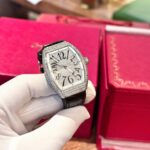 Franck Muller V32 Black Replica Watch Custom Diamonds Moissanite Hong Kong 36mm - Image 5