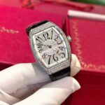 Franck Muller V32 Black Replica Watch Custom Diamonds Moissanite Hong Kong 36mm - Image 4