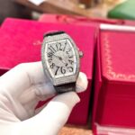 Franck Muller V32 Black Replica Watch Custom Diamonds Moissanite Hong Kong 36mm - Image 6