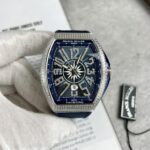 Franck Muller V45 Blue Dial Replica Watch Rubber Strap ABF Factory 45mm - Image 2