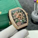 Franck Muller V45 Rose Gold Replica Watch Dragon Dial ABF Factory 45mm - Image 3