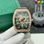 Franck Muller V45 Rose Gold Replica Watch Dragon Dial ABF Factory 45mm