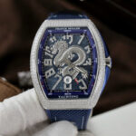 Franck Muller V45 Copies Watches Dragon Dial Blue ABF Factory 45mm
