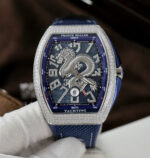 Franck Muller V45 Copies Watches Dragon Dial Blue ABF Factory 45mm