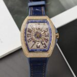 Franck Muller V45 Replica Watch Blue Dial ABF Factory 45mm