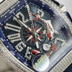 Franck Muller Vanguard V45 Replica Watch Dial Blue ABF Factory 45mm - Image 3