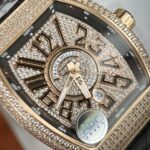 Franck Muller Vanguard V45 Replica Watch With Full RoseGold Diamonds ABF 45mm - Image 3
