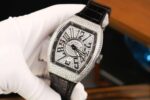 Franck Muller Vanguard V45 SC Copies Watch Full Diamond CZ ABF Factory 45mm