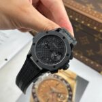 Hublot Big Bang 20th Anniversary Ceramic All Black Chronograph Best Replicas BBA Factory 43mm - Image 4