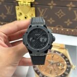 Hublot Big Bang 20th Anniversary Ceramic All Black Chronograph Best Replicas BBA Factory 43mm