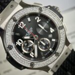 Hublot Replica Watch Big Bang Chronograph With Diamond Bezel 44mm - Image 3