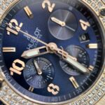 Hublot Replica Watch Big Bang Chronograph King Gold Blue Dial 44mm - Image 4