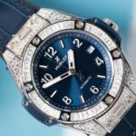Hublot Replica 11 Watch Big Bang One Click Blue With Full Diamond 39mm - Image 3