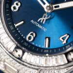 Hublot Replica 11 Watch Big Bang One Click Blue With Full Diamond 39mm - Image 4