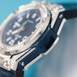 Hublot Replica 11 Watch Big Bang One Click Blue With Full Diamond 39mm - Image 7