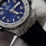 Hublot Fake Watch Big Bang One Click Dial Blue Custom Diamonds Moissanite 39mm - Image 5