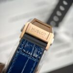 Hublot Big Bang One Click Replica Watch Blue Dial With Moissanite Diamond 39mm - Image 9