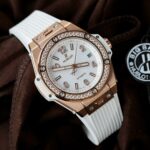 Hublot Big Bang One Click King Gold Replica Watches White Rubber Strap 39mm - Image 4