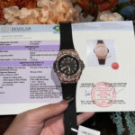 Hublot Big Bang One Click Black Dial Replica Watches Gold Wrapped + Moissanite Diamonds Baguette 39mm