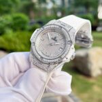 Hublot Big Bang One Click White Imitation Watches Custom Full Moissanite Diamonds 39mm - Image 8