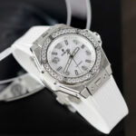 Hublot Big Bang One Click Titanium Customs Moissanite Diamonds Bezel Replica Watch 39mm - Image 4