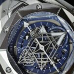 Hublot Big Bang Sang Bleu II Blue Fake Watch Rubber Strap 45mm - Image 5