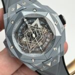 Hublot Best Replica Watch Big Bang Sang Bleu II Gray Ceramic BBF 45mm - Image 3