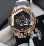 Hublot Big Bang Sang Bleu II King Gold Fake Watch Blue HB Factory 44mm - Image 3