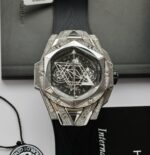 Hublot Big Bang Sang Bleu II Clone Watch Black HB Factory 44mm