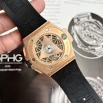 Hublot Best Replica Watch Big Bang Sang Bleu II King Gold White Dial BBF 45mm - Image 9