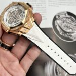 Hublot Best Replica Watch Big Bang Sang Bleu II King Gold White Dial BBF 45mm - Image 6