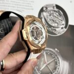 Hublot Best Replica Watch Big Bang Sang Bleu II King Gold White Dial BBF 45mm - Image 8