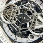Hublot Big Bang Sang Bleu II Replica Watch White Ceramic Rubber Strap 45mm - Image 4