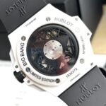 Hublot Big Bang Sang Bleu II Replica Watch White Ceramic Rubber Strap 45mm - Image 7