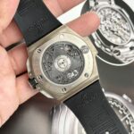 Hublot Replica Watches Big Bang Sang Bleu II Titanium White Dial BBF 45mm - Image 9