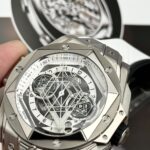 Hublot Replica Watches Big Bang Sang Bleu II Titanium White Dial BBF 45mm - Image 5