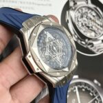 Hublot Replica Watch Big Bang Sang Bleu II Titanium Blue Dial BBF 45mm - Image 6