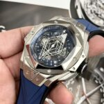 Hublot Replica Watch Big Bang Sang Bleu II Titanium Blue Dial BBF 45mm - Image 4
