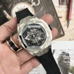 Hublot Replica Watch Big Bang Sang Bleu II Titanium Black Dial BBF 45mm