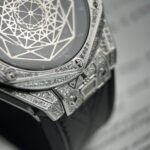 Hublot Big Bang Sang Bleu Replica Watch With Diamonds 45mm - Image 3